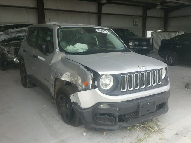 ZACCJAAB3HPF75179 - 2017 JEEP RENEGADE S SILVER photo 1