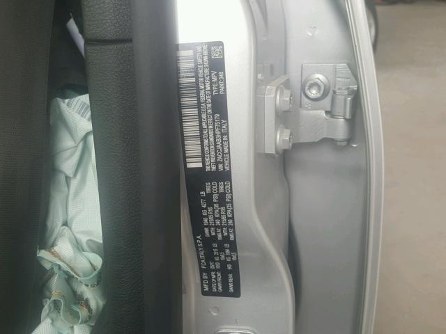 ZACCJAAB3HPF75179 - 2017 JEEP RENEGADE S 银色 照片 10