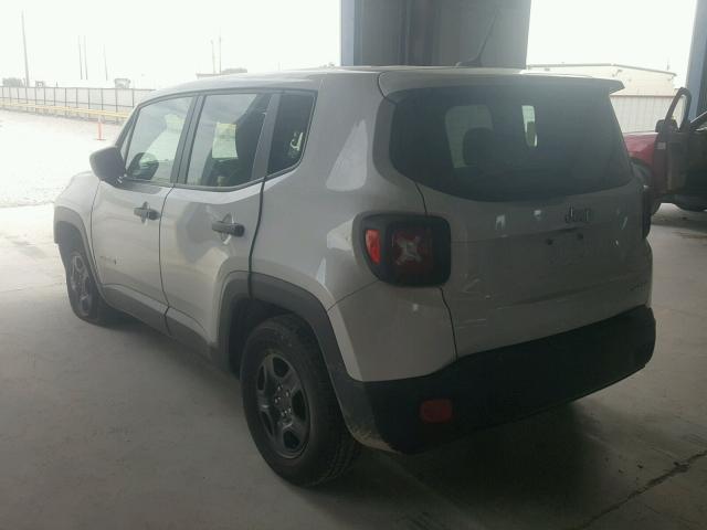 ZACCJAAB3HPF75179 - 2017 JEEP RENEGADE S 银色 照片 3