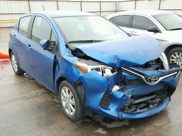 VNKKTUD31FA021221 - 2015 TOYOTA YARIS BLUE photo 1