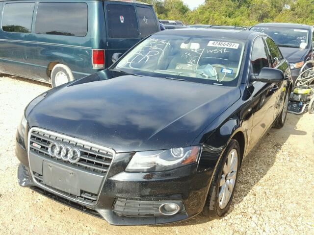 WAUFFAFL8AN031658 - 2010 AUDI A4 BLACK photo 2