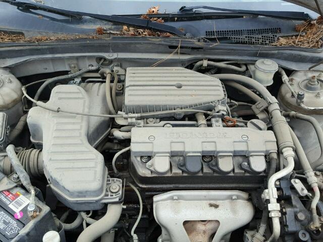 1HGES16251L056614 - 2001 HONDA CIVIC DX SILVER photo 7