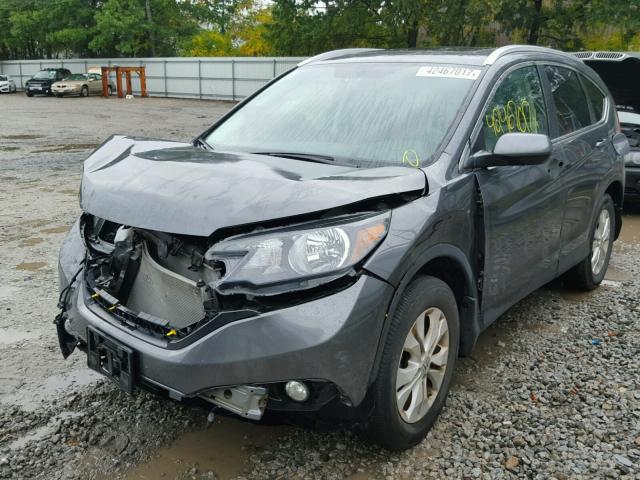 2HKRM4H76DH624740 - 2013 HONDA CR-V GRAY photo 2