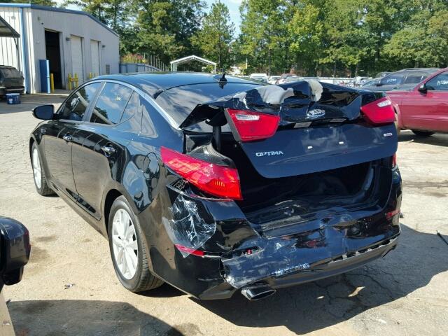 5XXGM4A70FG366215 - 2015 KIA OPTIMA BLACK photo 3