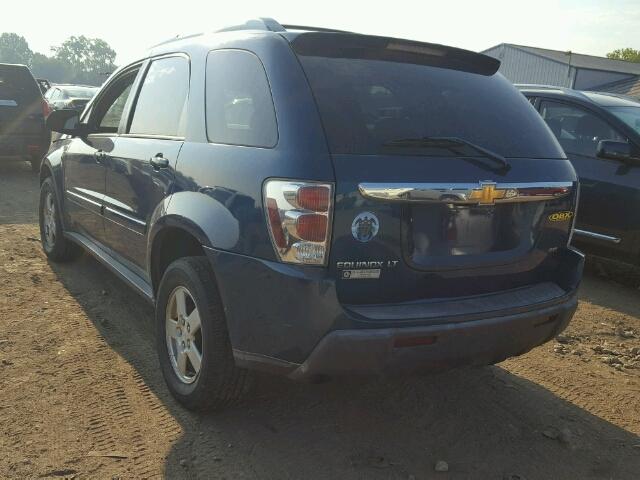 2CNDL73F866078006 - 2006 CHEVROLET EQUINOX LT BLUE photo 3