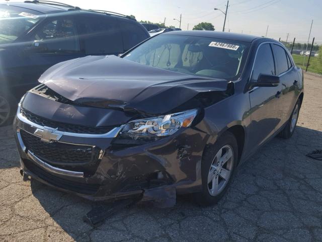 1G11C5SL2FF127475 - 2015 CHEVROLET MALIBU 1LT გრაფიტი ფოტო 2