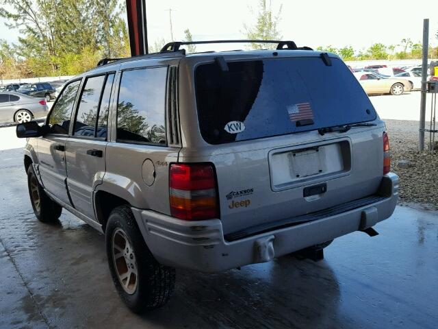 1J4GZ78S5VC696602 - 1997 JEEP GRAND CHER SILVER photo 3