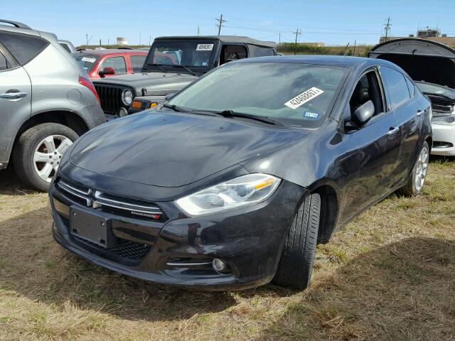 1C3CDFCB8ED765480 - 2014 DODGE DART BLACK photo 2