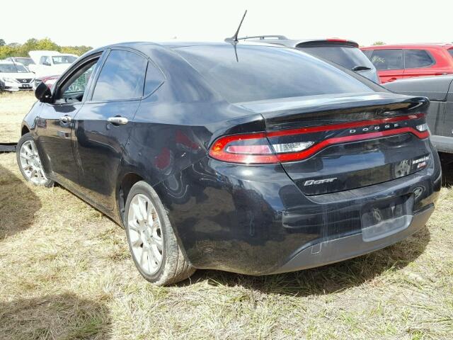 1C3CDFCB8ED765480 - 2014 DODGE DART BLACK photo 3