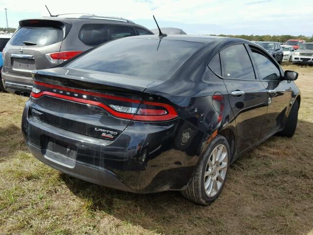 1C3CDFCB8ED765480 - 2014 DODGE DART BLACK photo 4