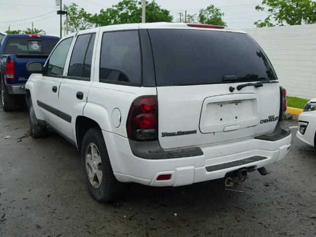 1GNDS13S642284783 - 2004 CHEVROLET TRAILBLAZE WHITE photo 3