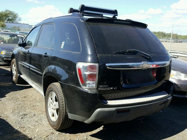 2CNDL73FX56095307 - 2005 CHEVROLET EQUINOX LT BLACK photo 3