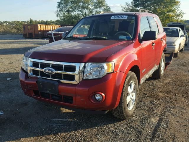 1FMCU93Z38KB42404 - 2008 FORD ESCAPE XLT RED photo 2
