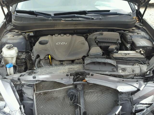 5NPEB4AC3DH753921 - 2013 HYUNDAI SONATA CHARCOAL photo 7