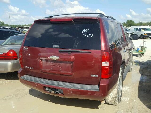 1GNFC13078R195693 - 2008 CHEVROLET TAHOE C150 MAROON photo 4