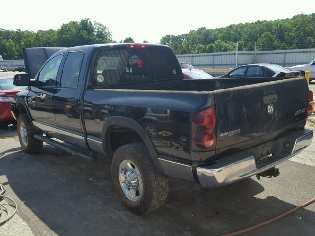 1D7KS28A77J589778 - 2007 DODGE RAM 2500 S BLACK photo 3