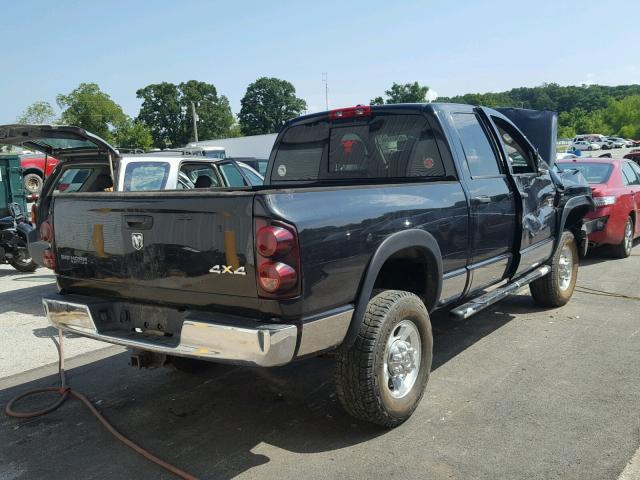 1D7KS28A77J589778 - 2007 DODGE RAM 2500 S BLACK photo 4