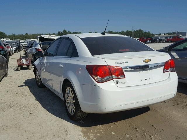 1G1PH5SB0D7227472 - 2013 CHEVROLET CRUZE ECO WHITE photo 3