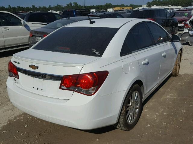 1G1PH5SB0D7227472 - 2013 CHEVROLET CRUZE ECO WHITE photo 4