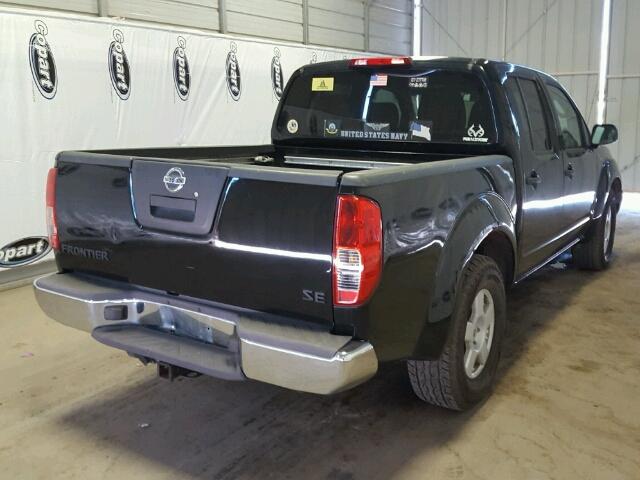 1N6AD07U05C428171 - 2005 NISSAN FRONTIER C BLACK photo 4