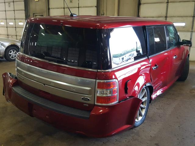 2FMHK6D8XEBD20931 - 2014 FORD FLEX LIMIT MAROON photo 4