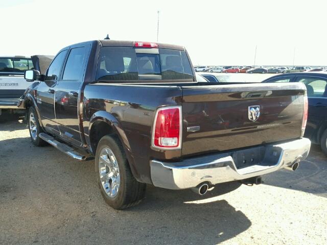 1C6RR6NT6FS566607 - 2015 RAM RAM TRUCK BROWN photo 3