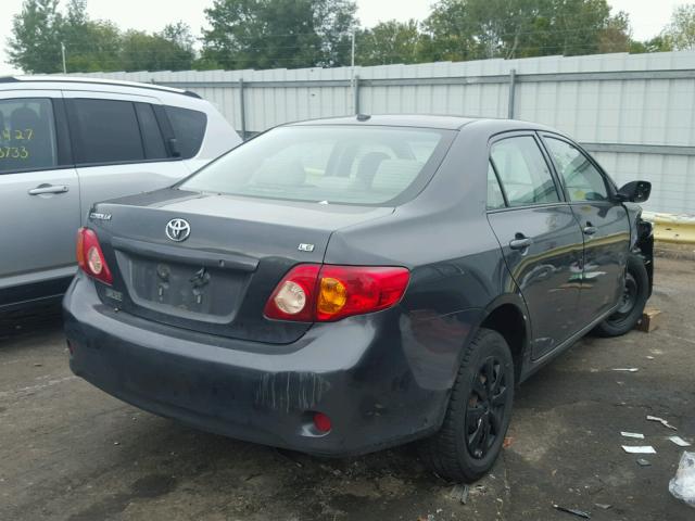 1NXBU40E19Z097081 - 2009 TOYOTA COROLLA BA CHARCOAL photo 4