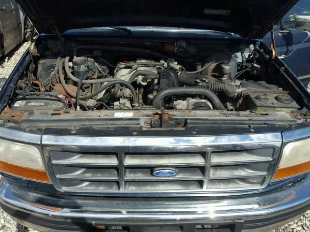 1FTEF15Y2PLB10436 - 1993 FORD F150 GREEN photo 7