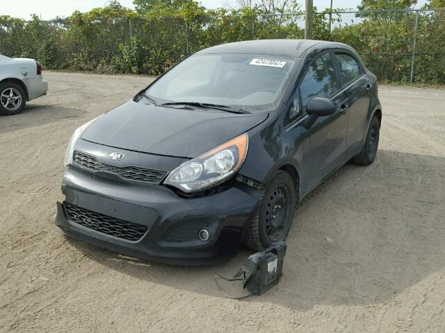 KNADM5A30D6853008 - 2013 KIA RIO BLACK photo 2