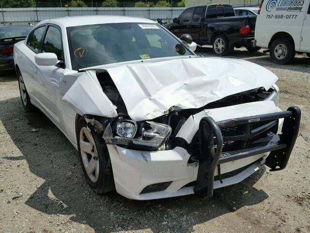2C3CDXAT4DH721818 - 2013 DODGE CHARGER PO WHITE photo 1