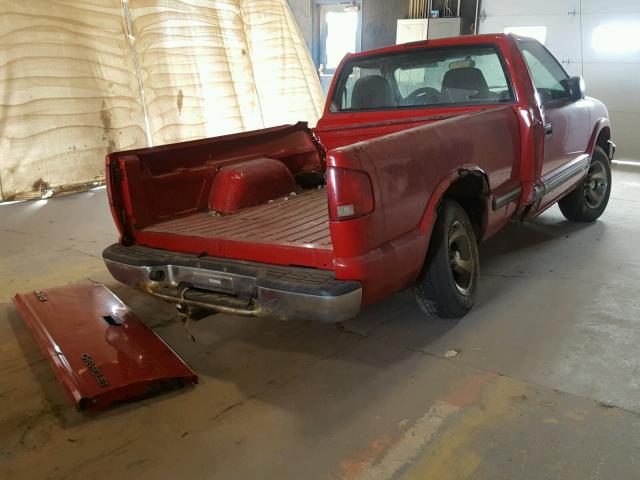 1GCCS14H638171239 - 2003 CHEVROLET S TRUCK S1 RED photo 4