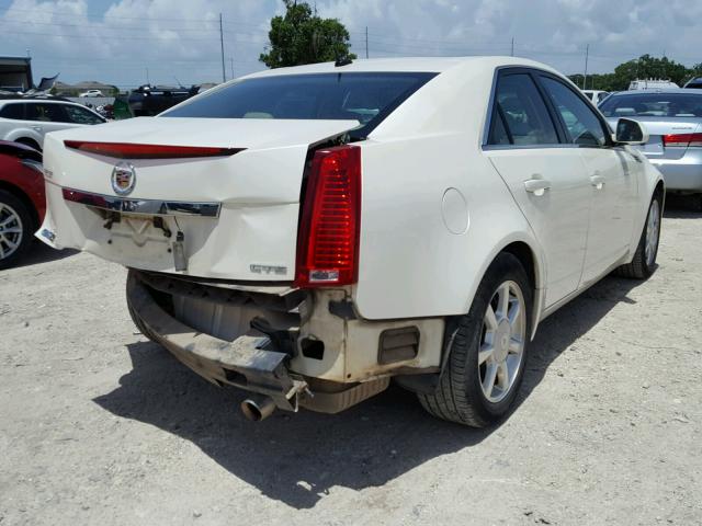 1G6DM577680119045 - 2008 CADILLAC CTS WHITE photo 4