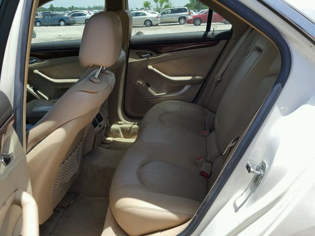 1G6DM577680119045 - 2008 CADILLAC CTS WHITE photo 6