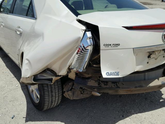 1G6DM577680119045 - 2008 CADILLAC CTS WHITE photo 9