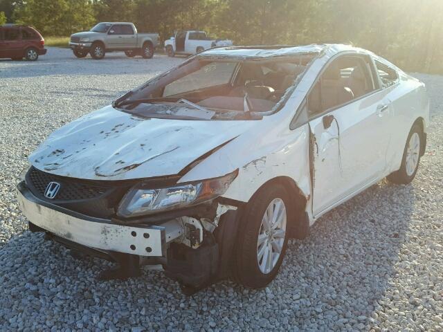 2HGFG3B04CH544247 - 2012 HONDA CIVIC EXL WHITE photo 2