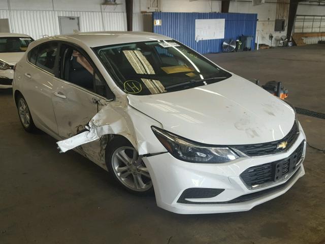 3G1BE6SM8JS644636 - 2018 CHEVROLET CRUZE LT WHITE photo 1