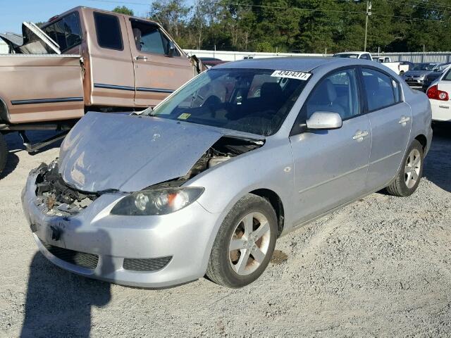 JM1BK12F841112426 - 2004 MAZDA 3 I SILVER photo 2