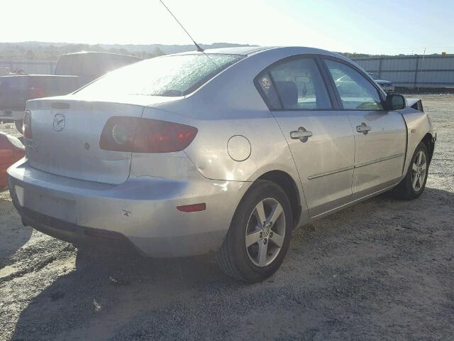 JM1BK12F841112426 - 2004 MAZDA 3 I SILVER photo 4