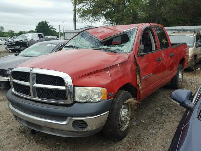 3D7KA28D83G858847 - 2003 DODGE RAM 2500 S RED photo 2
