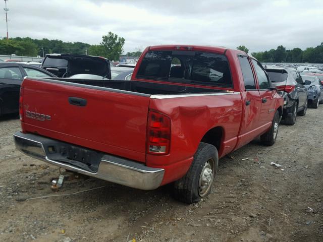 3D7KA28D83G858847 - 2003 DODGE RAM 2500 S RED photo 4