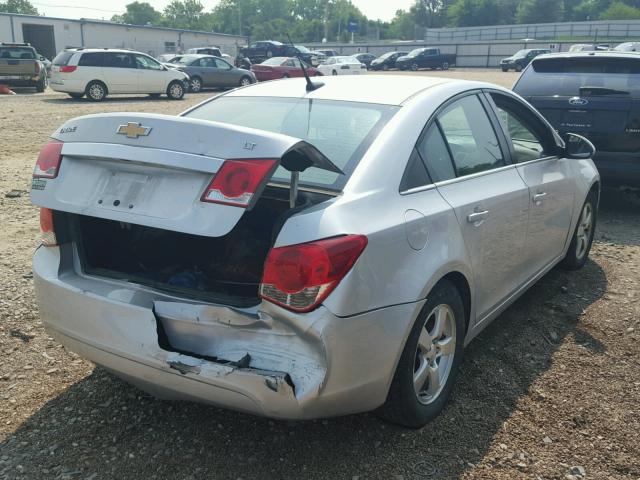 1G1PC5SB3D7138011 - 2013 CHEVROLET CRUZE LT SILVER photo 4