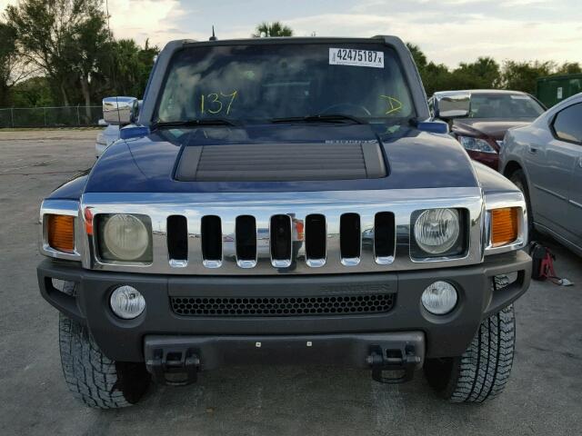 5GTDN136868301790 - 2006 HUMMER H3 BLUE photo 9