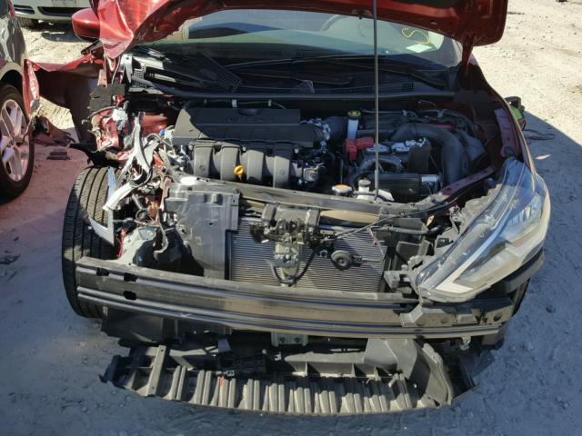 3N1AB7AP9HY224682 - 2017 NISSAN SENTRA RED photo 7