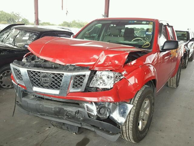 1N6AD0ER6AC404868 - 2010 NISSAN FRONTIER C RED photo 2
