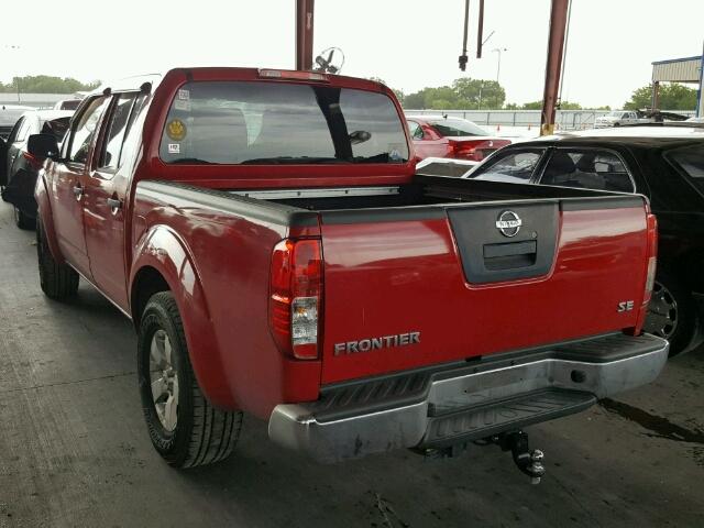 1N6AD0ER6AC404868 - 2010 NISSAN FRONTIER C RED photo 3