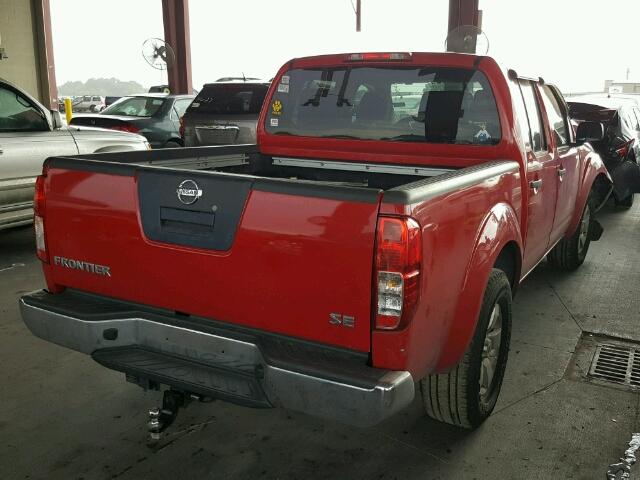 1N6AD0ER6AC404868 - 2010 NISSAN FRONTIER C RED photo 4