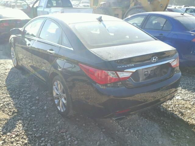 5NPEC4AC3BH054766 - 2011 HYUNDAI SONATA BLACK photo 3