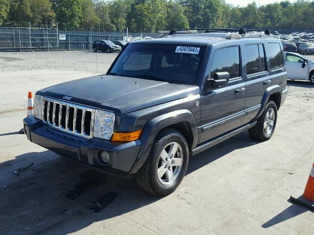 1J8HG48P97C592376 - 2007 JEEP COMMANDER BLUE photo 2