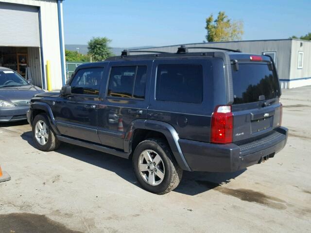 1J8HG48P97C592376 - 2007 JEEP COMMANDER BLUE photo 3