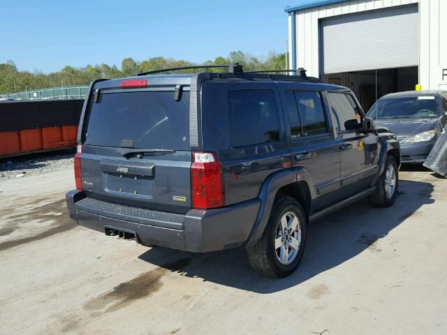 1J8HG48P97C592376 - 2007 JEEP COMMANDER BLUE photo 4